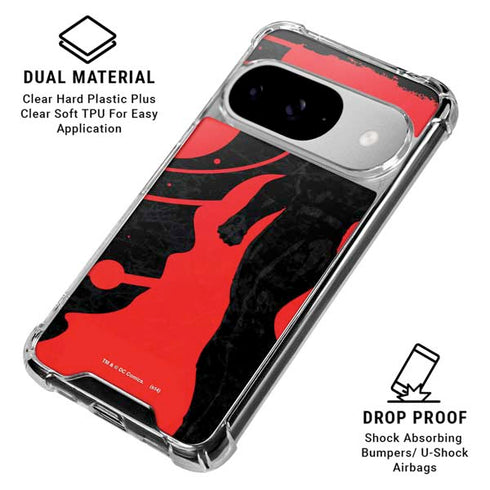 DC Comics Superman Silhouette Flying Google Pixel 10 Clear Case